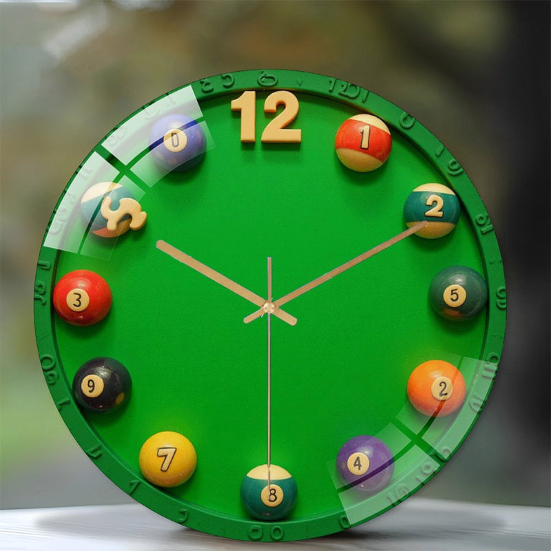 Boules de table de billard amusantes pour adultes - verre moderne de 12 po