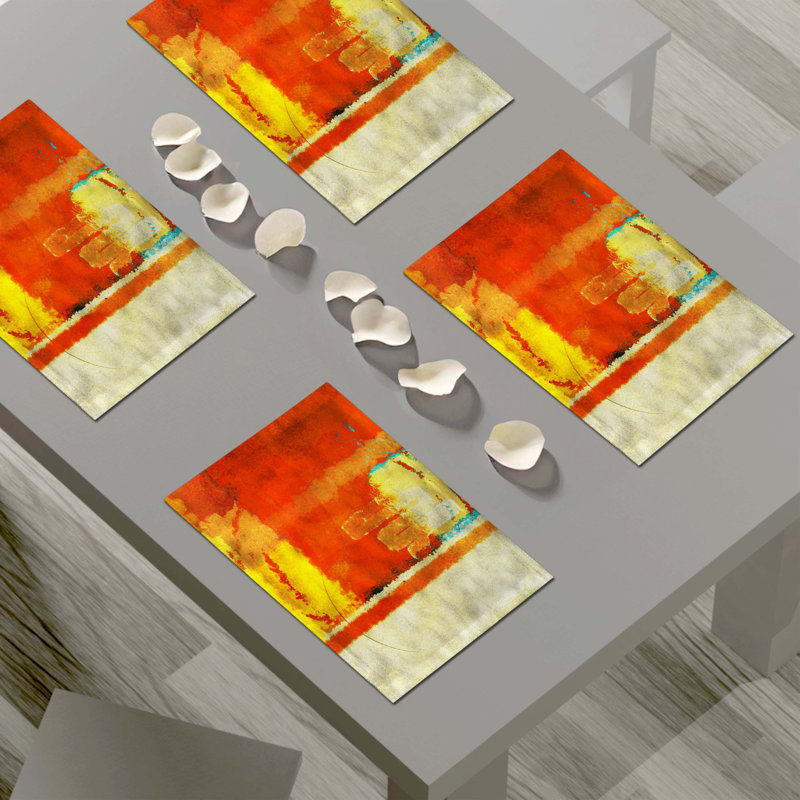 Napperon abstrait en polyester