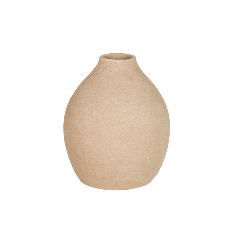 Ceramic / Porcelain Table Vase, Brown, 30cm H x 26cm W x 26cm D