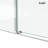 50-55" W x 72" H Frameless Single Sliding Shower Door with 3/8" (10mm) Clear Tempered Glass, Shatter-Resistant Film & Installation Hole Locator - Round Top Rail-122614538