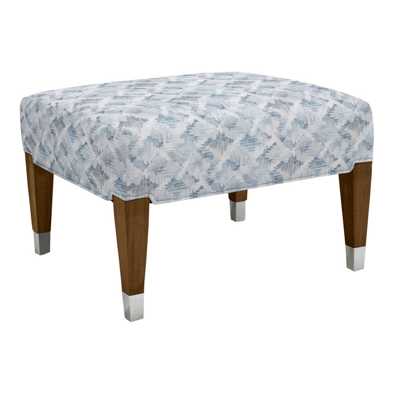 James By Thom Filicia Ottoman, Tuck Graphite, Hampton, No