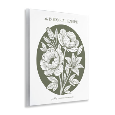 Botanical Exhibit Blossoms Wall Plaque Art, design by Lettered and Lined