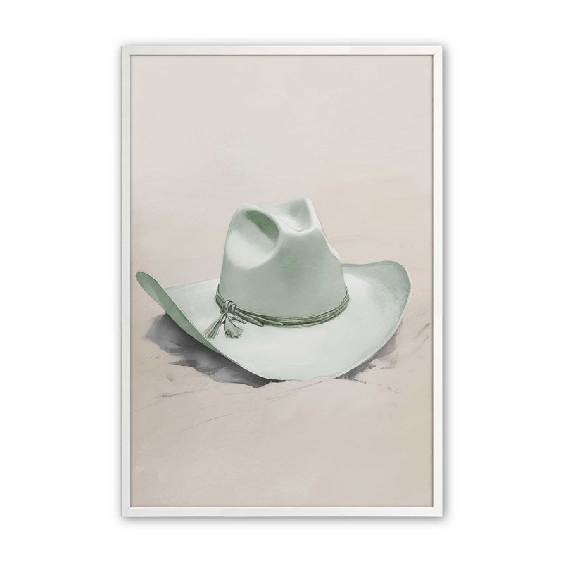 Imprimé Cowboy Essentials en vert II, Blanc opaque, H 37 po x l 25 po