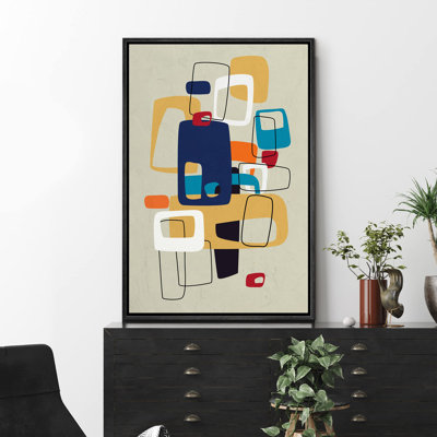 Forme Mid-Century «Mid-Century Modern Colorful Polygon Collage» sur