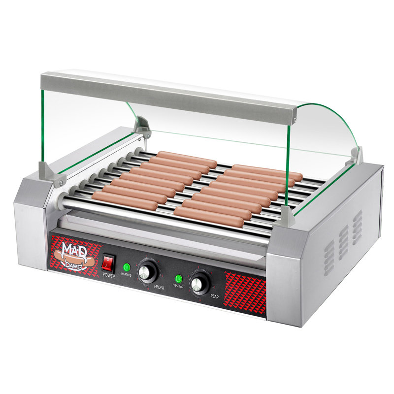 Great Northern Popcorn 22" Hot Dog Roller Grill with Lid 