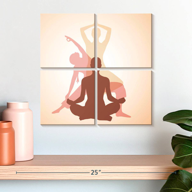Kerrick Yoga Pose, H 18 po x l 18 po