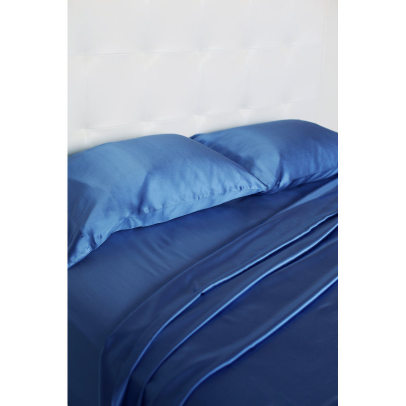 Drap-housse classique en satin, Drap-housse de taille très grand, Champagne