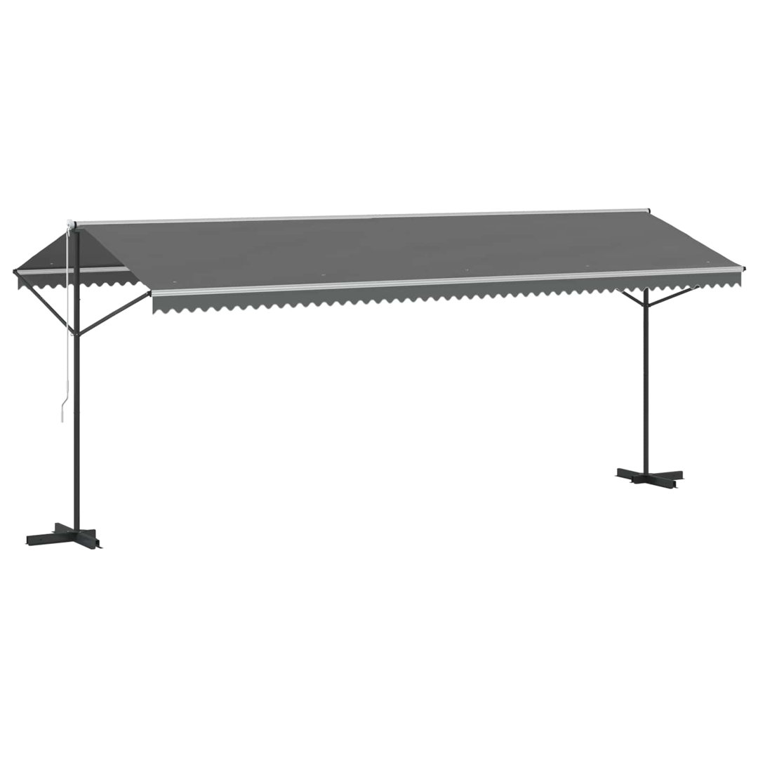 VidaXL 300cm D Polyester Cover Retractable Freestanding Awning