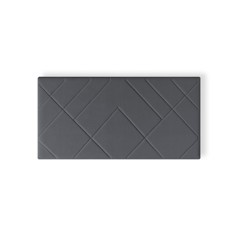Upholstered Headboard, Small Double (4'), Dark Grey