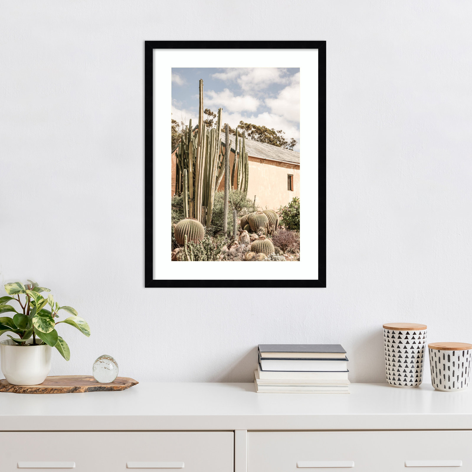Daisey "Karoo Garden 02" Print, Black, 25" H x 19" W