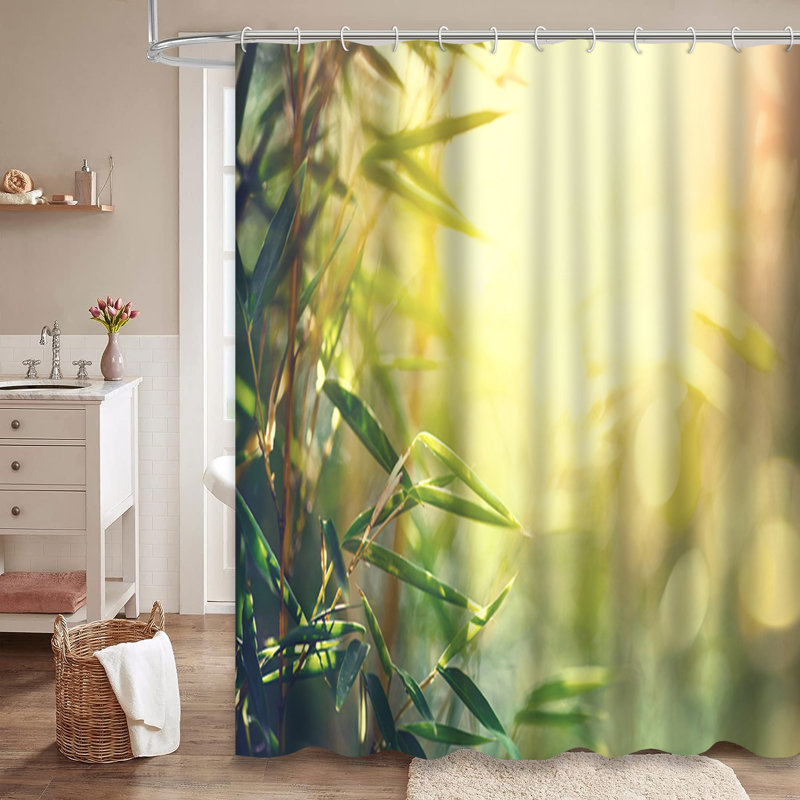 Rideau de douche Bamboo Forest, L 72 po x l 84 po
