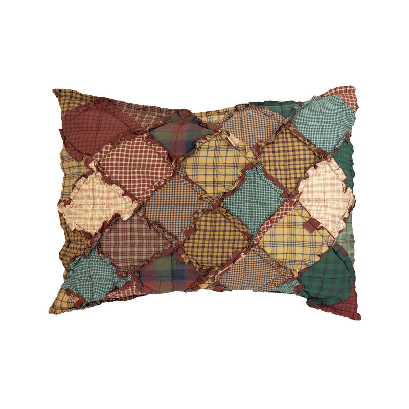 Donna Sharp Campfire Ragged Pieced Cotton Standard Sham