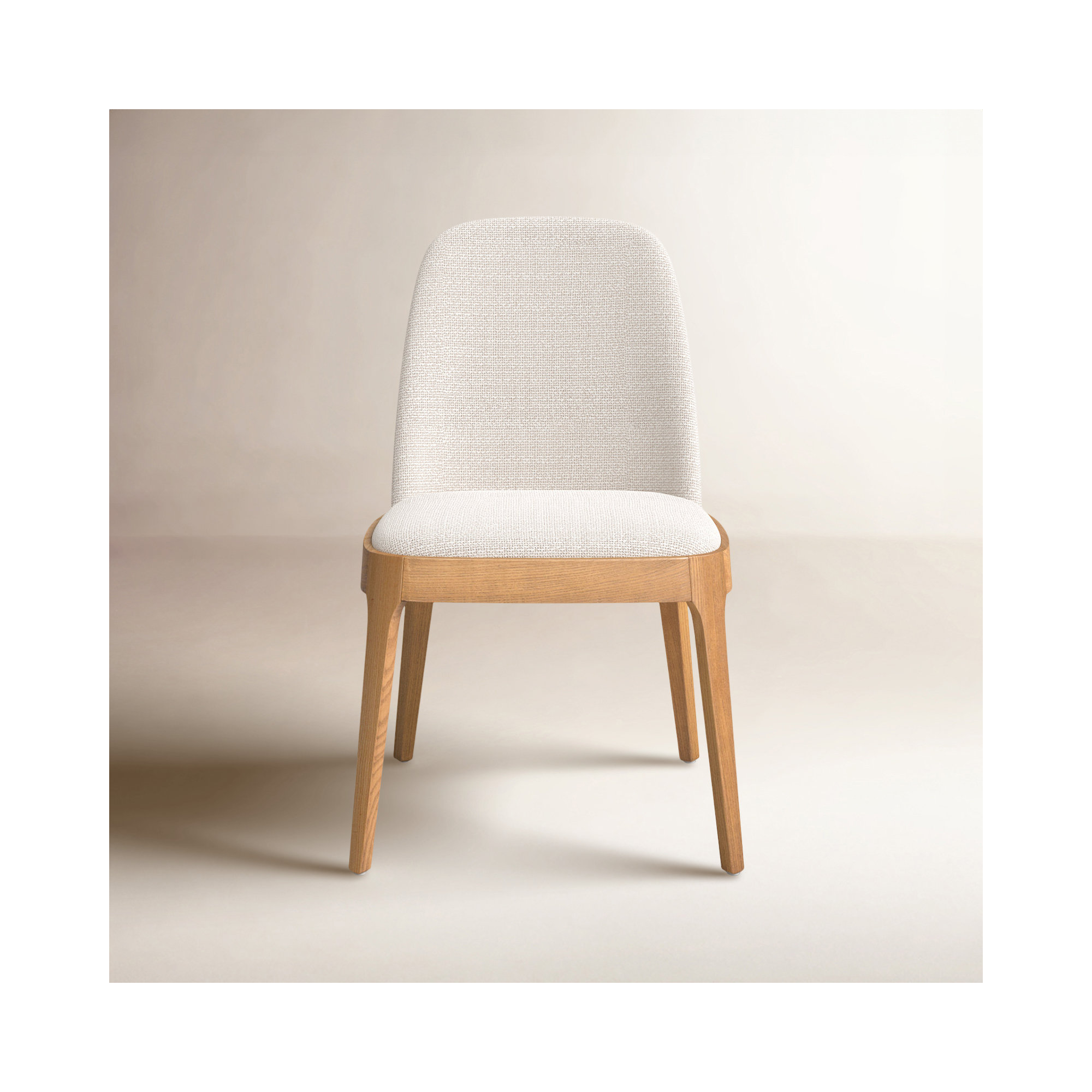 Verdi Dining Chair, Brown, White