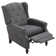 Joziah Wide Classic Push Back Massager Recliner with Tufted Back and Rivets
