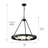 Easterwood 6 - Light Steel Dimmable Chandelier