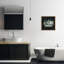 «Rustic Floral Bathaign», art mural encadré flottant gris par Nan-889935869-889935866