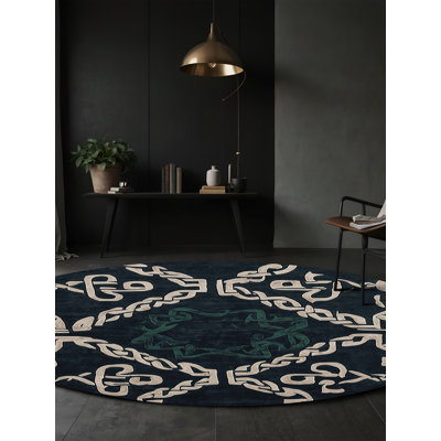 Tapis bleu lavable à la machine