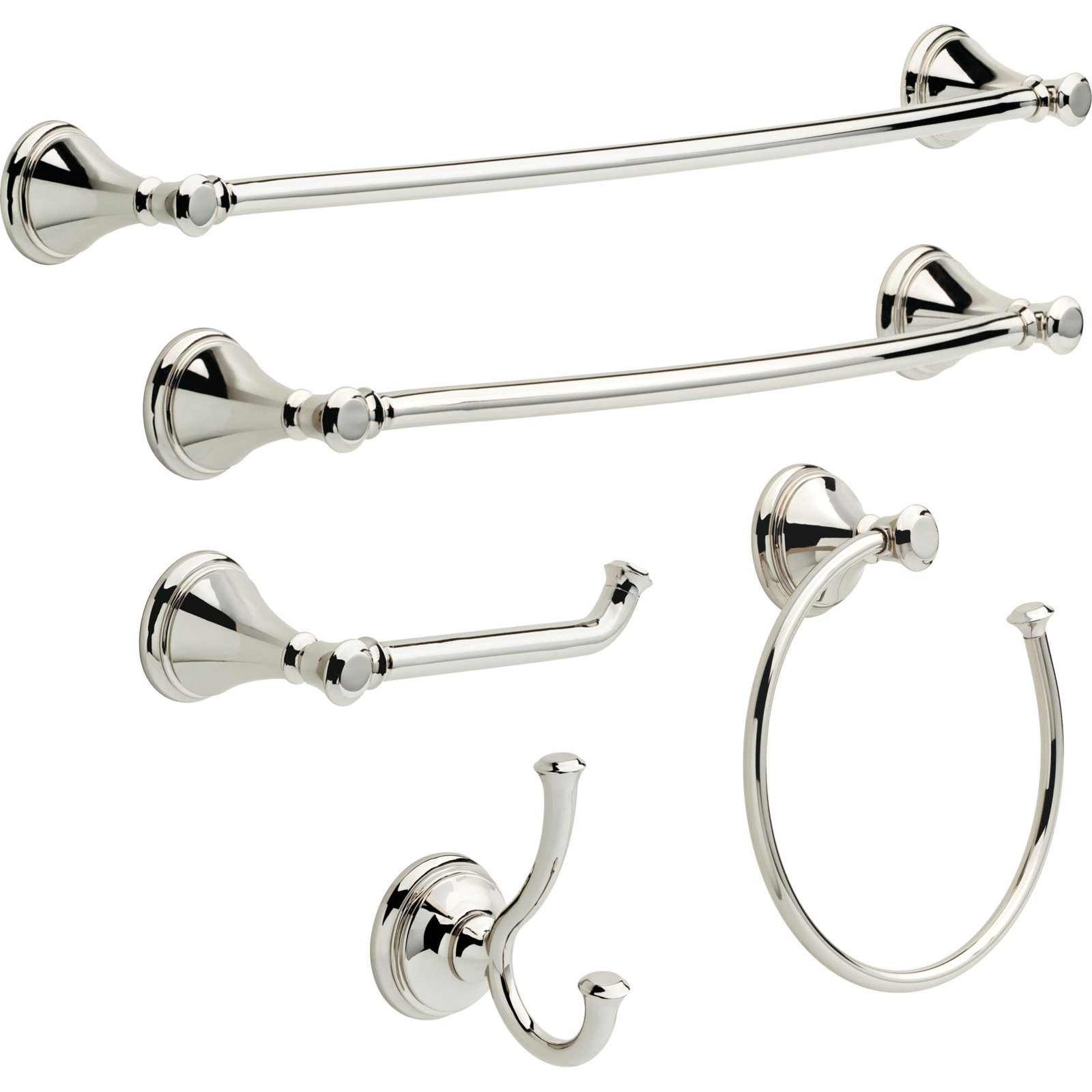 Cassidy™ Round Open Towel Ring, Brilliance Polished Nickel