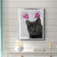 «Black Cat Valentines», toile encadrée de qualité supérieure - prête à être accrochée-469731573-469731569