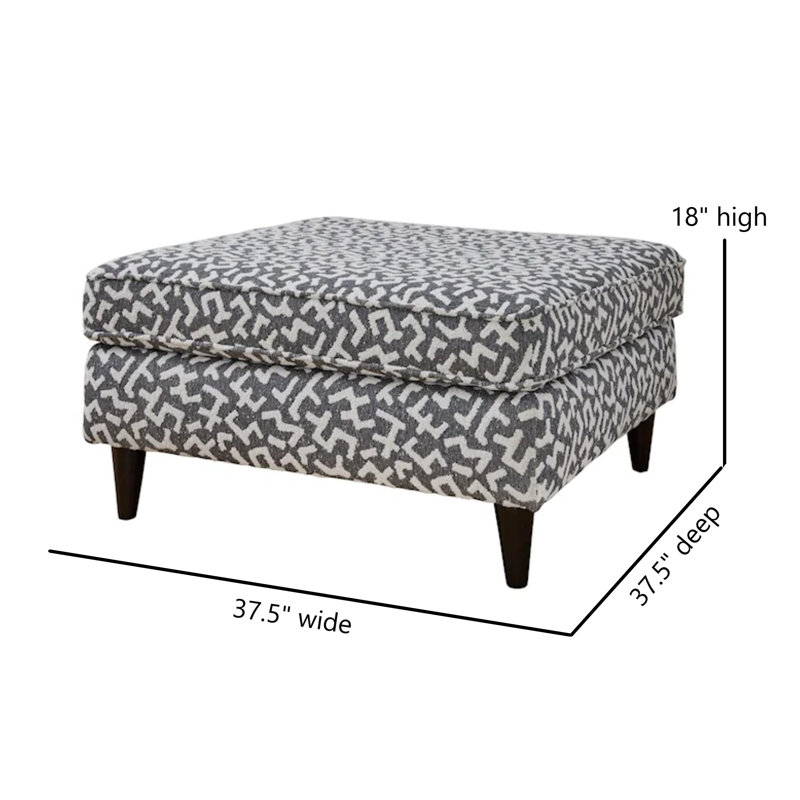 Repose-pieds Classic, Polyester denim Down Thunder