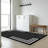 Contemporary Stripe Design High Traffic Area Rug 7'10" x 10' Black-651594899