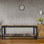 Banc de rangement d'intérieur industriel et rustique pour chaussures