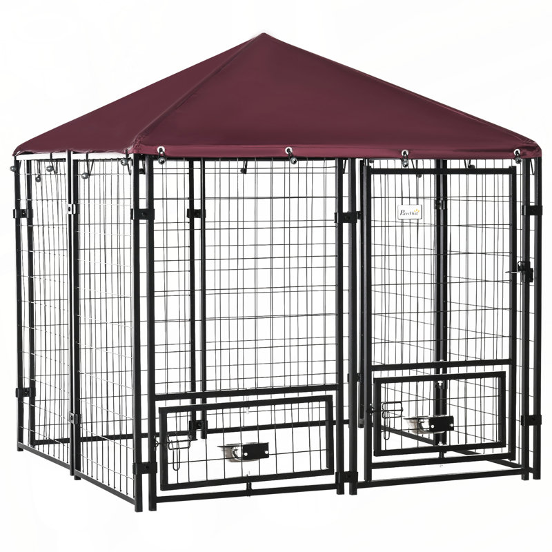 Chenil d'extérieur pour chien 5 pi x 5 pi x 5 pi PawHut