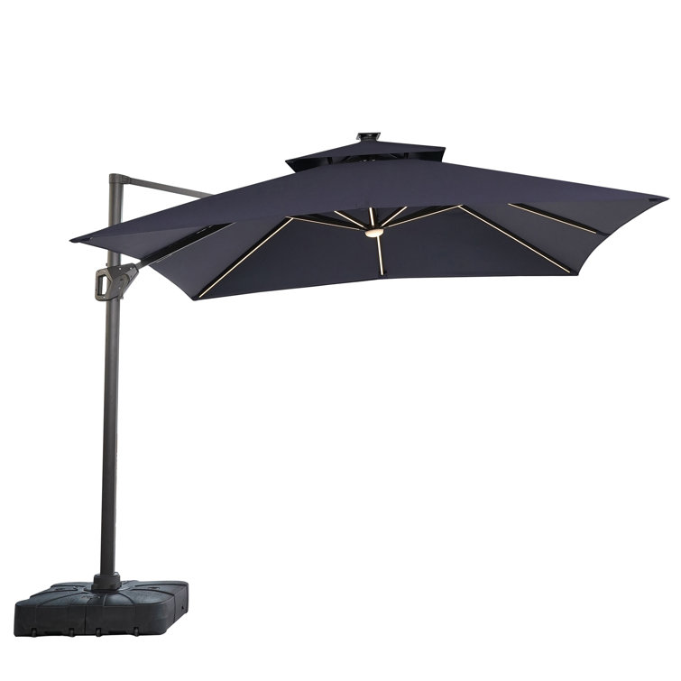 118'' Lighted Cantilever Umbrella