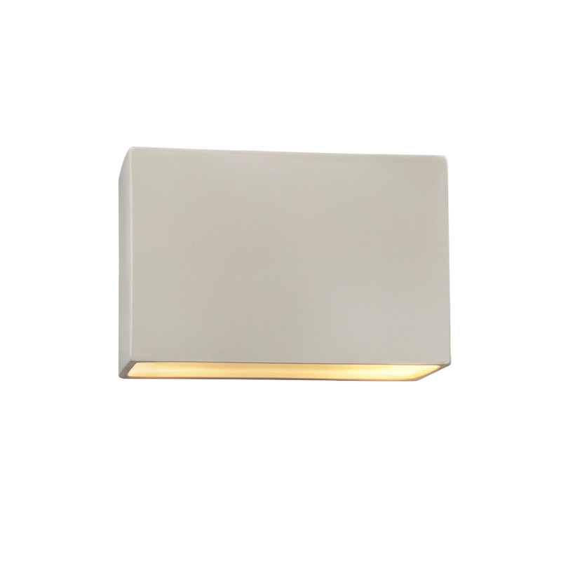 Ambiance Collection™ LED Outdoor Flush Mount, Matte White, 6" H x 10" W x 4" D, No