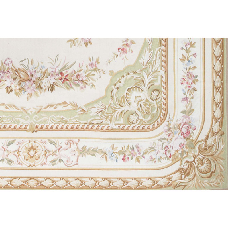 Hand-Knotted High-Quality Beige Area Rug