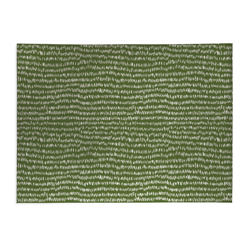 Tapis de cuisine Crop Row, Rectangle 4pi x 6 pi, Vert olive