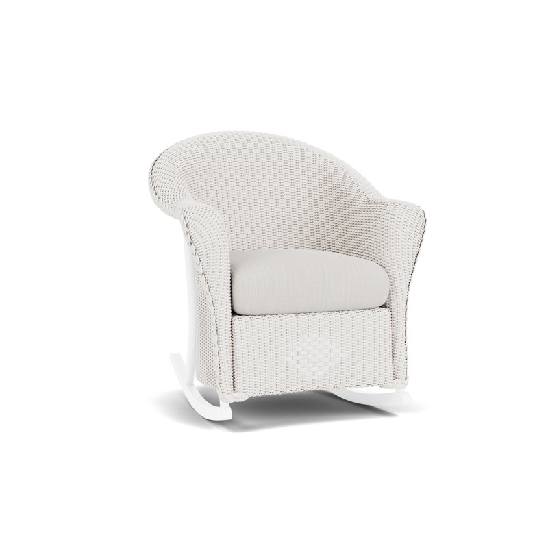 Reflections Outdoor Rocker Chair, Rollo Linen, White