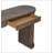 59-inch Long Console Table,Oak Veneer Sofa Table,Curved and Straight Line Design,Behind the Couch, Farmhouse Entryway Table for Entrance, Hallway, Living Room (Natural)-1489931206