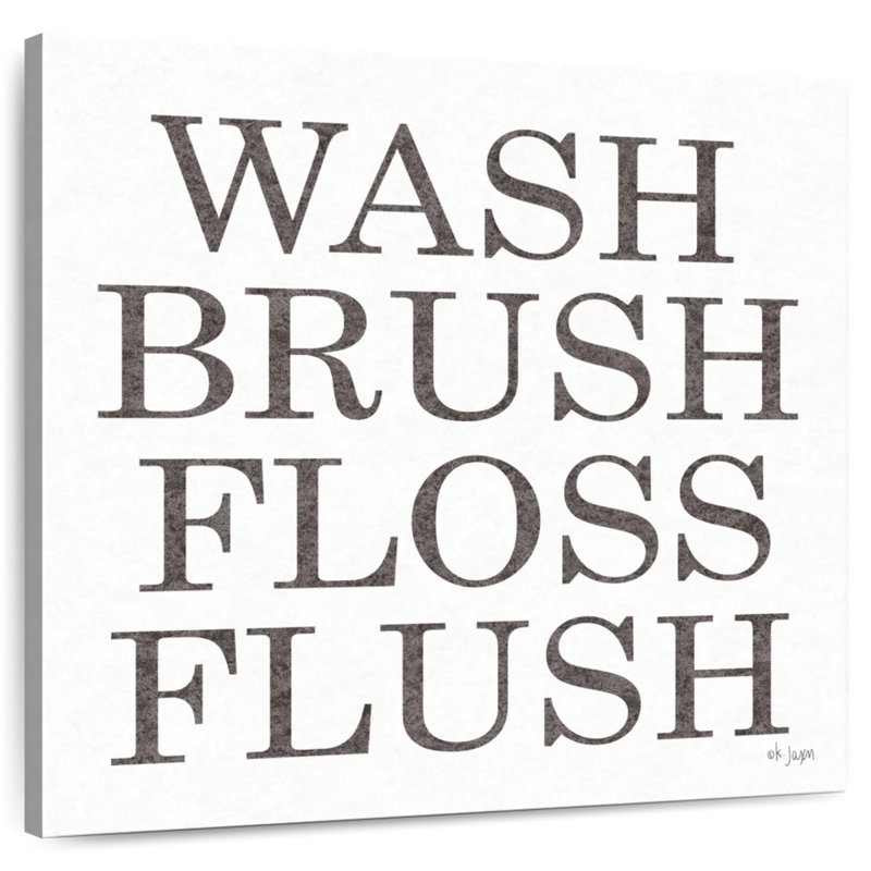 Tergel Wash Brush Floss Flush Print, 39" H x 39" W