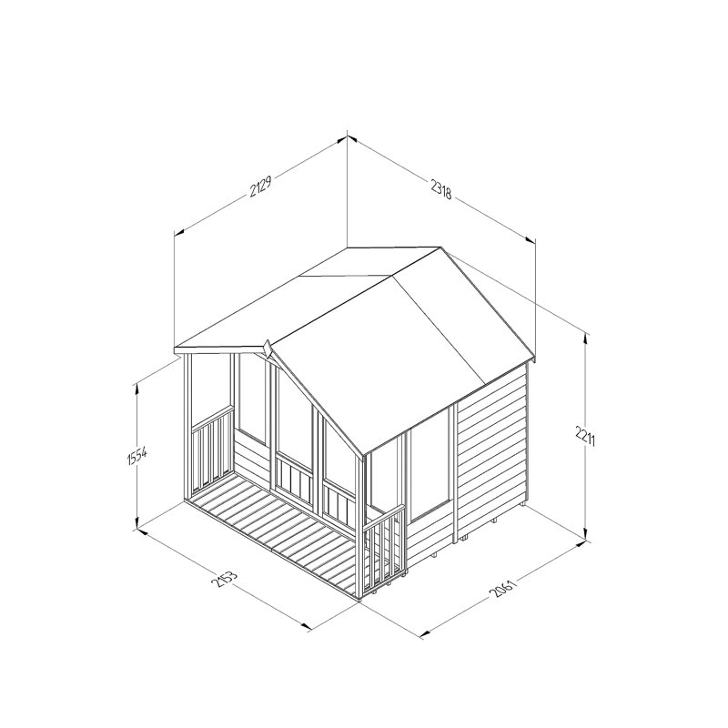 7 x 7 Ft. Summer House, No