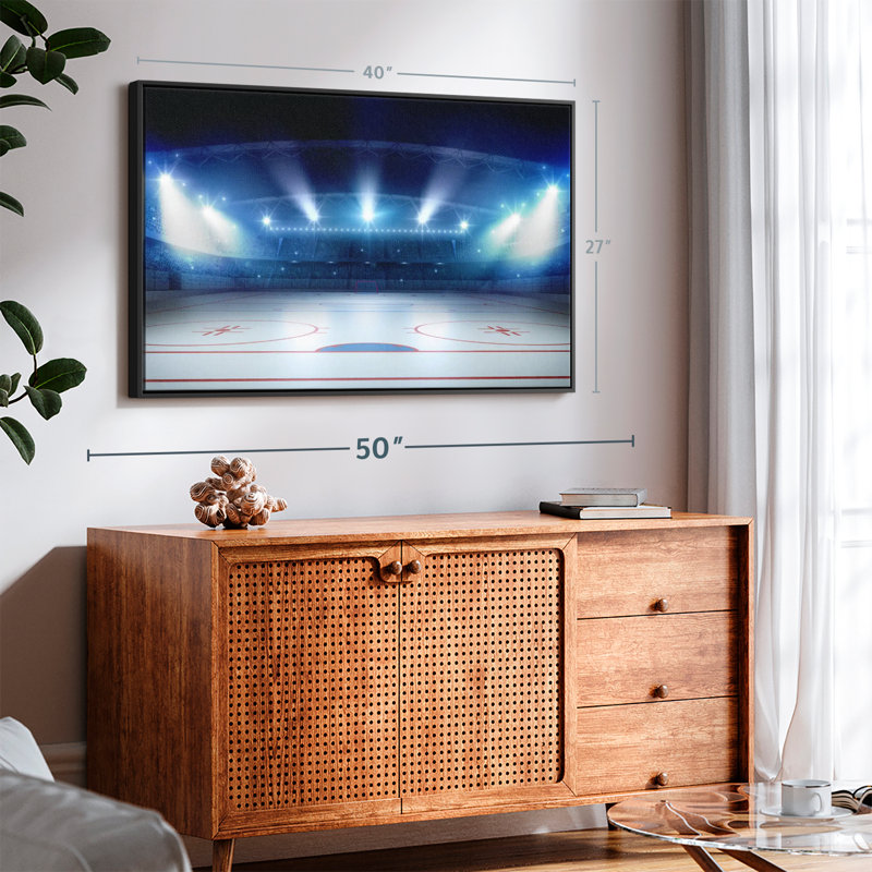 «Hockey Stadium», reproduction sur toile, H 27 po x l 40 po