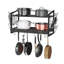 Wall-mounted pot rack with 12 hooks-963484064