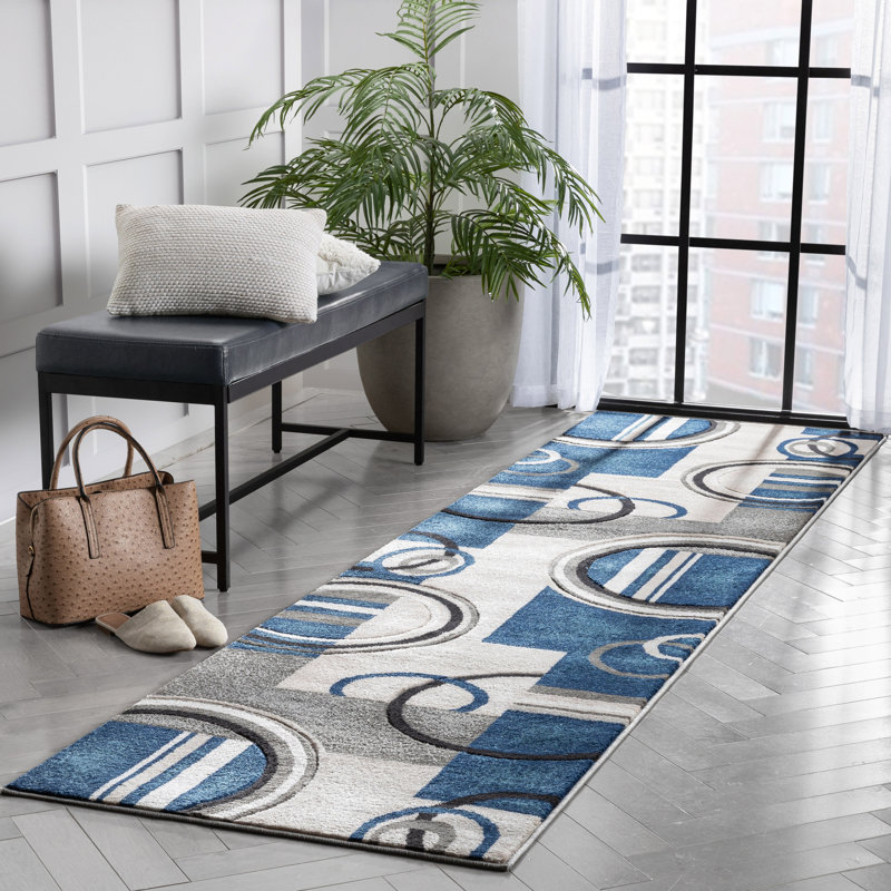 Abstract Rug, Runner 2'7" x 9'10"