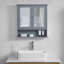 Kemp 56mm W 58mm H Wall Mounted Required Medicine Cabinet Mirror 2 Fixed