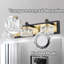 Luxueux luminaire de salle de bain sur miroir - Lampe murale en cristal et rouille moderne