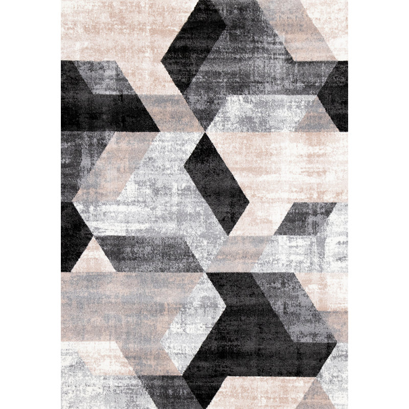 Tapis gris Dais, Rectangle 5 pi 3 po x 7 pi 7 po