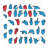 Wonderfoam Magnetic Sign Language Letter Set