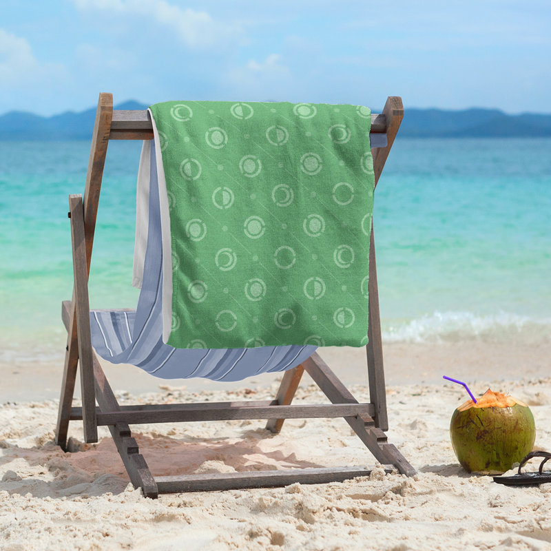 Skeffingt Beach Towel, Green/Gray