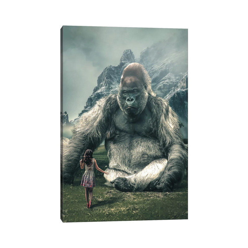 Gorilla Model by Zenja Gammer - Print on Canvas, 66.04 cm H x 45.72 cm W x 1.91 cm D, Wrapped Canvas