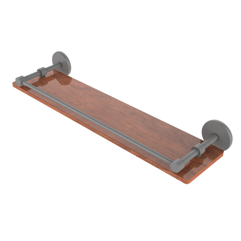 Dalston Bracket Shelf, Matte Gray, 3" H x 22" W x 5" D