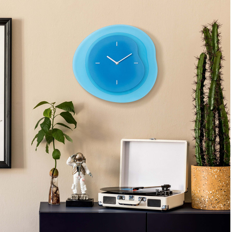 Horloge murale 15,2 pouces La Crosse, Bleu