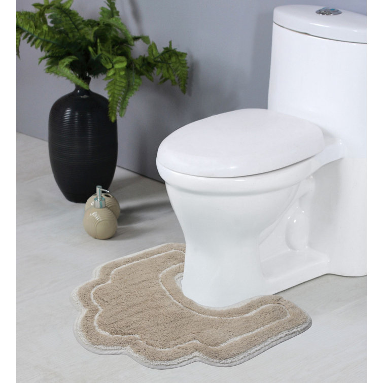 1pc Memory Foam Embroidery Bath Mat, Bathroom Anti-slip Shower