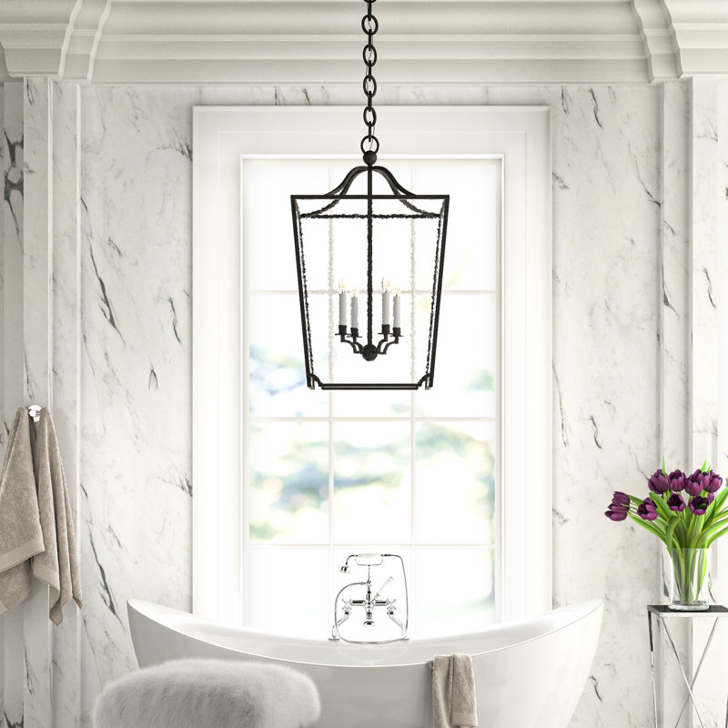 Ralph Lauren Beatrice 4 Light Chandelier, Aged Iron