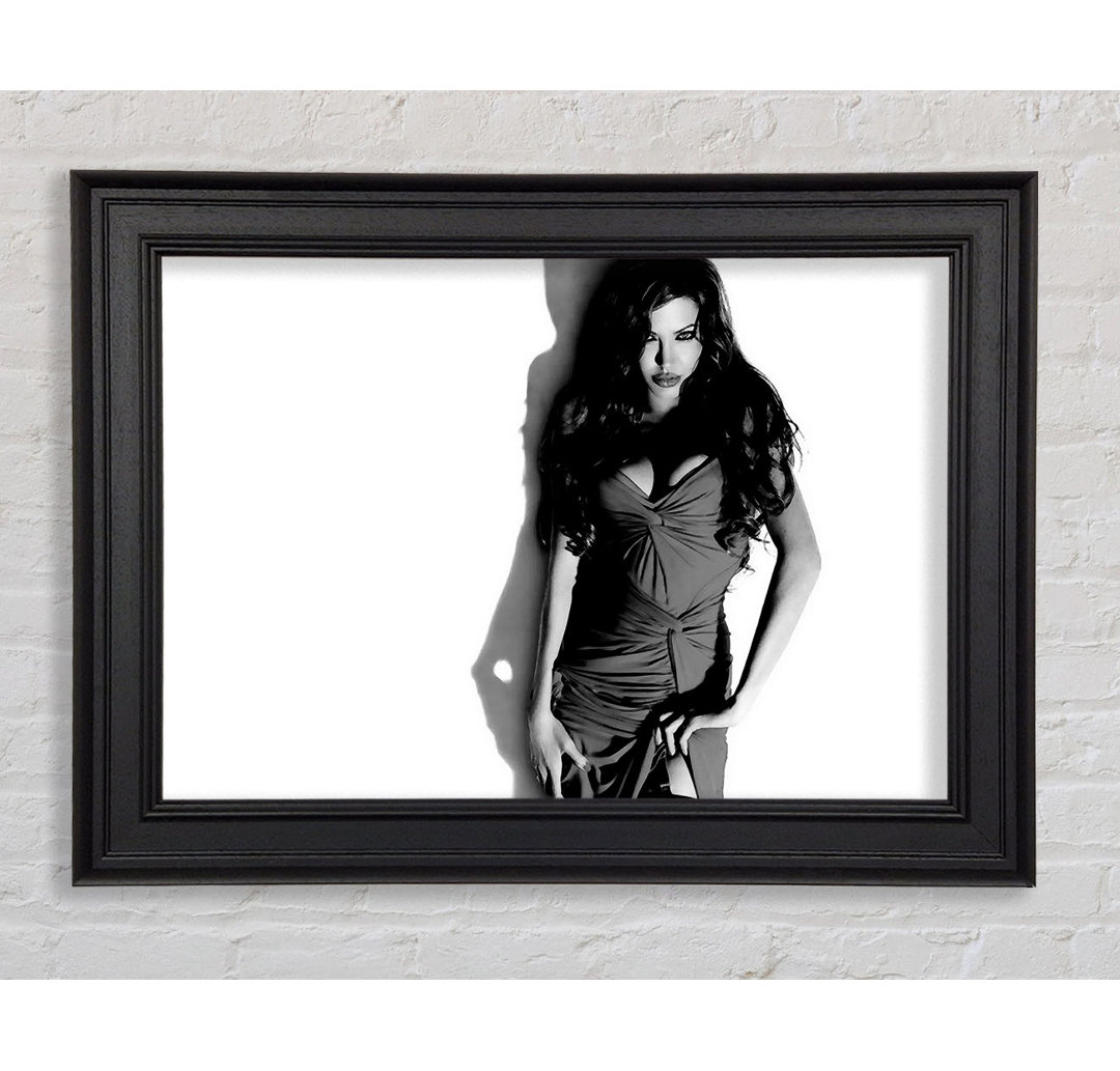 Angelina Jolie Kleid B N W - Druck