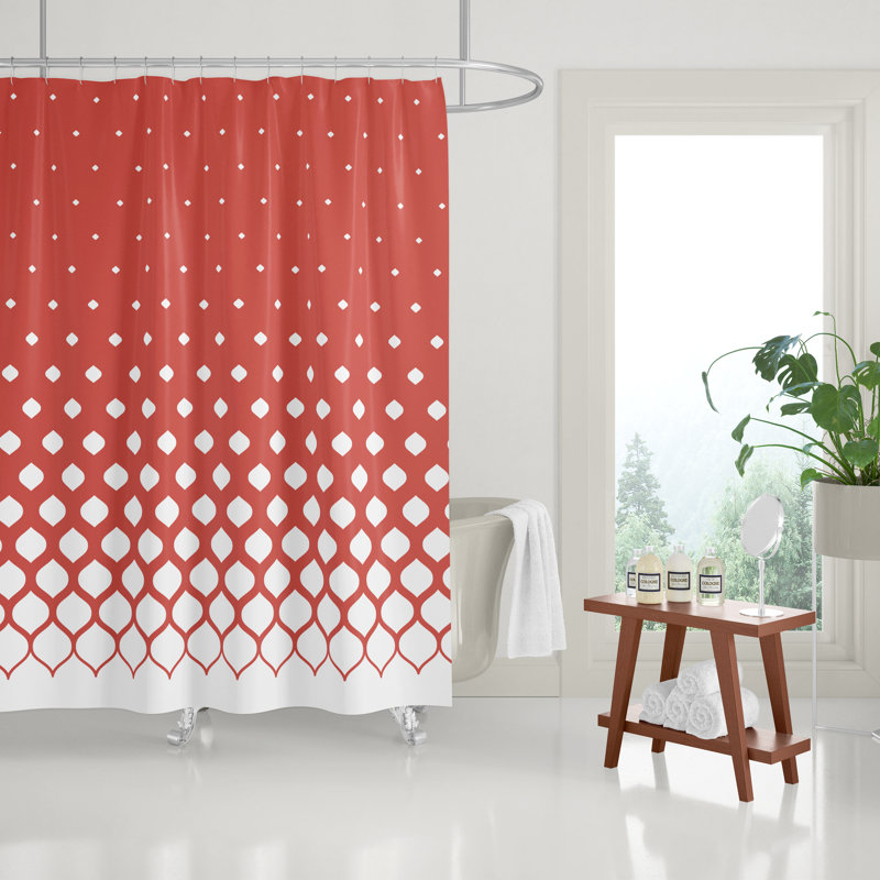 Rideau de douche Averill, Corail